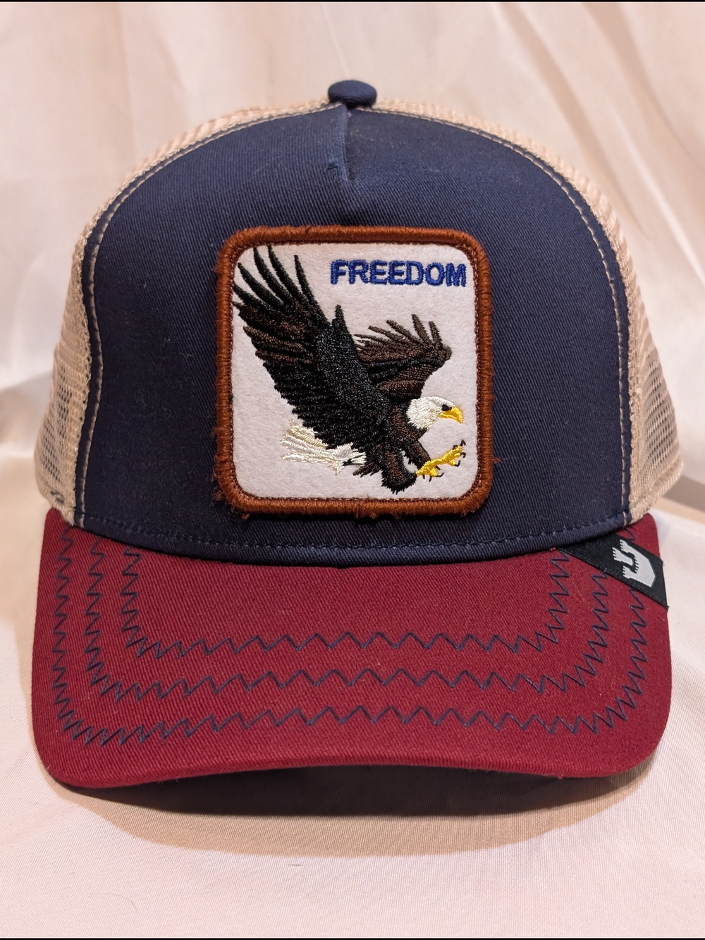 Goorin Bros. The Farm "Freedom Eagle" Red White And Blue Mesh Snapback Cap